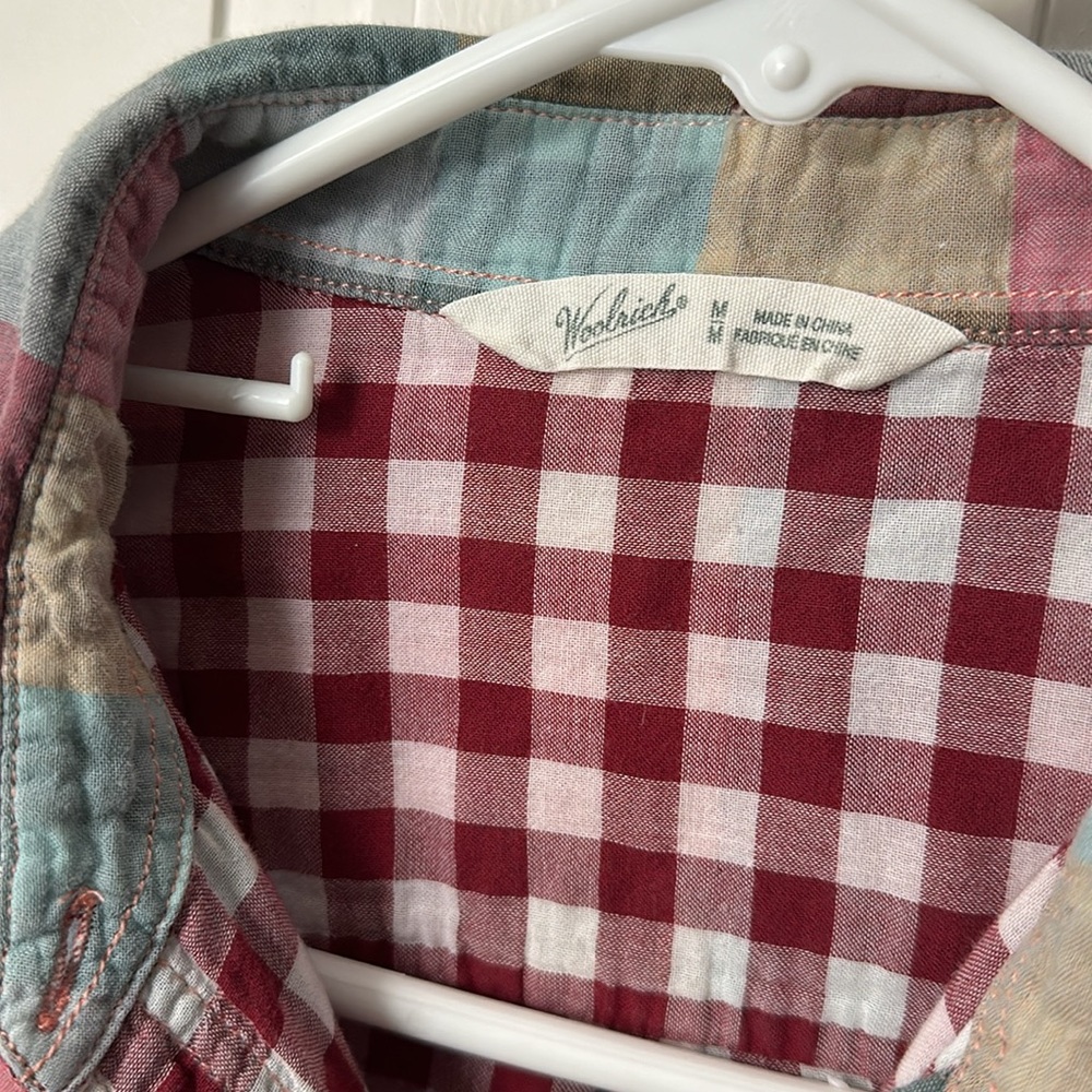 Woolrich Double Plaid Button Down w/Hidden Pocket - Picture 2 of 6